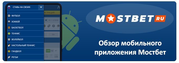 обзор приложения мостбет